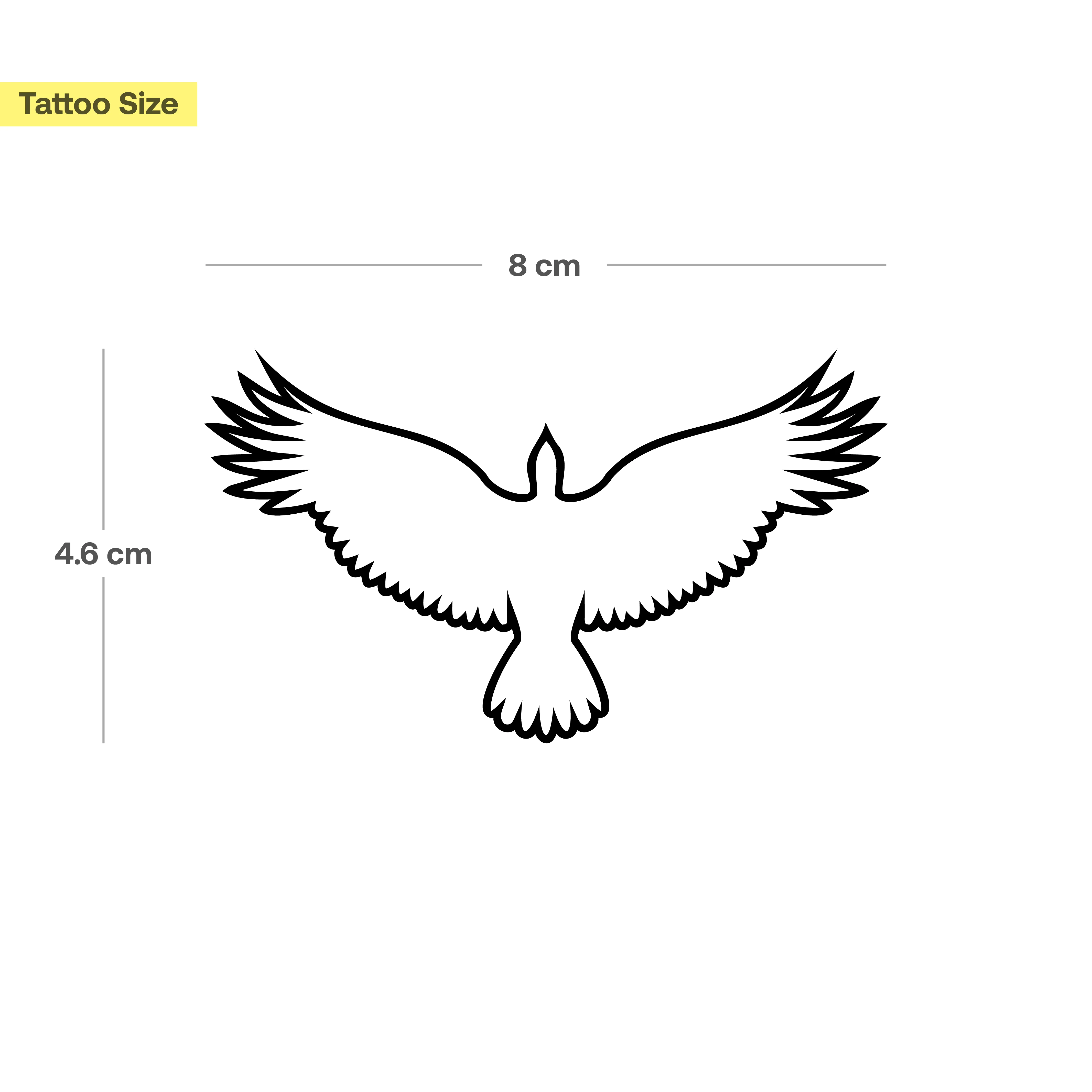 Tatouage aigle vue de dessus - Image 3