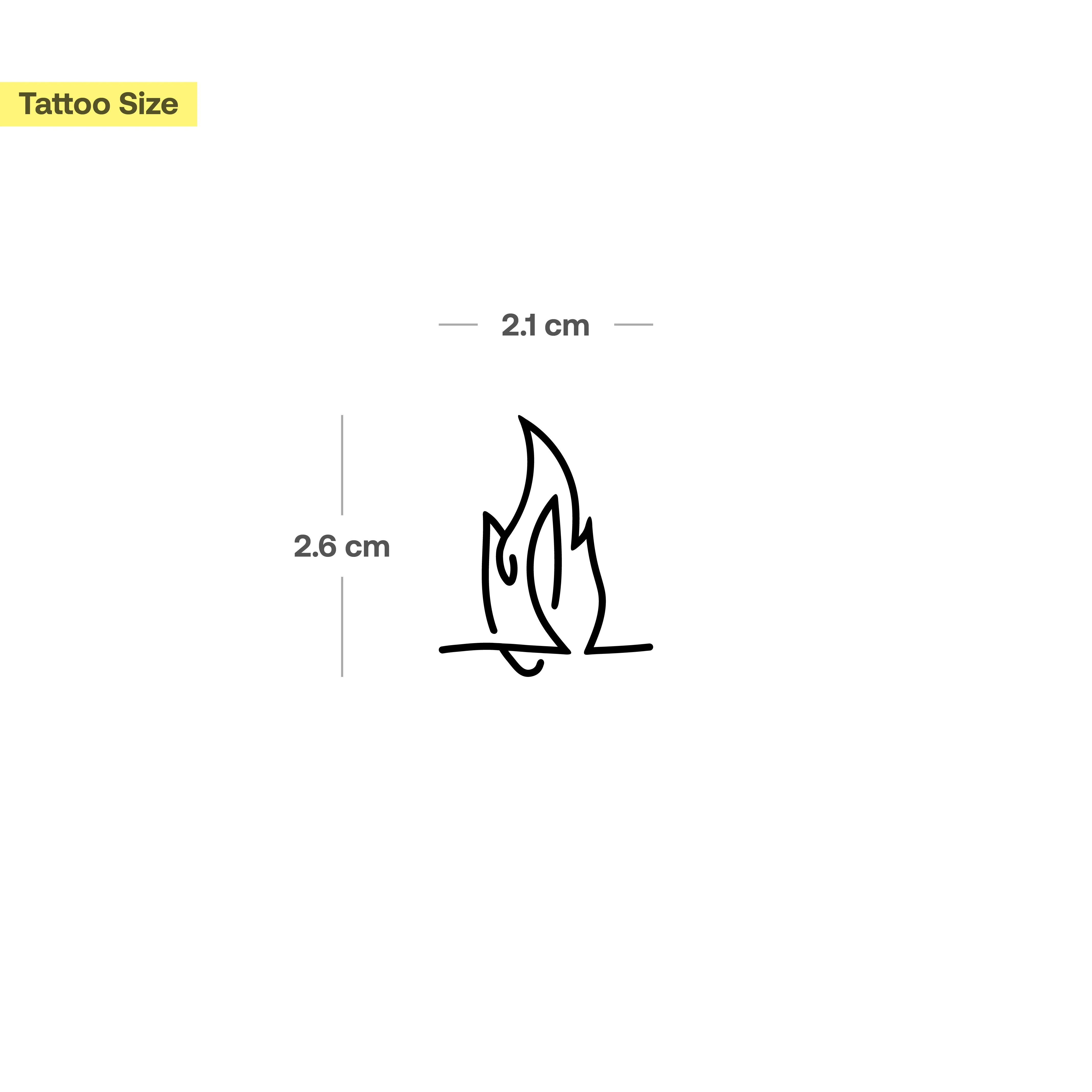 Tatouage Flamme Abstraite - Image 3