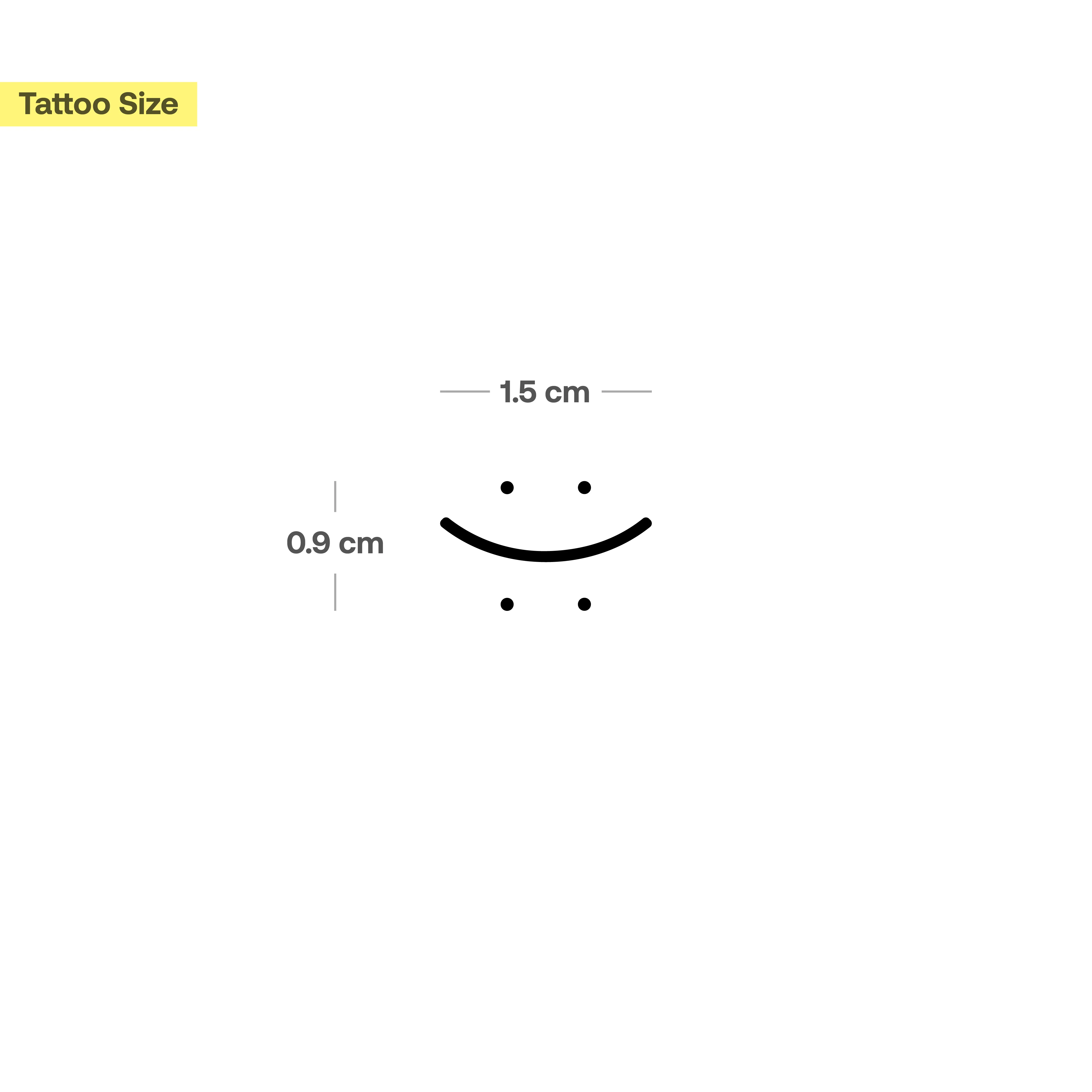 Tatouage Smiley à deux visages - Image 3